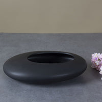 ORCHIDFLOW – Shallow Ceramic Bonsai Pot with Artistic Pebble Design