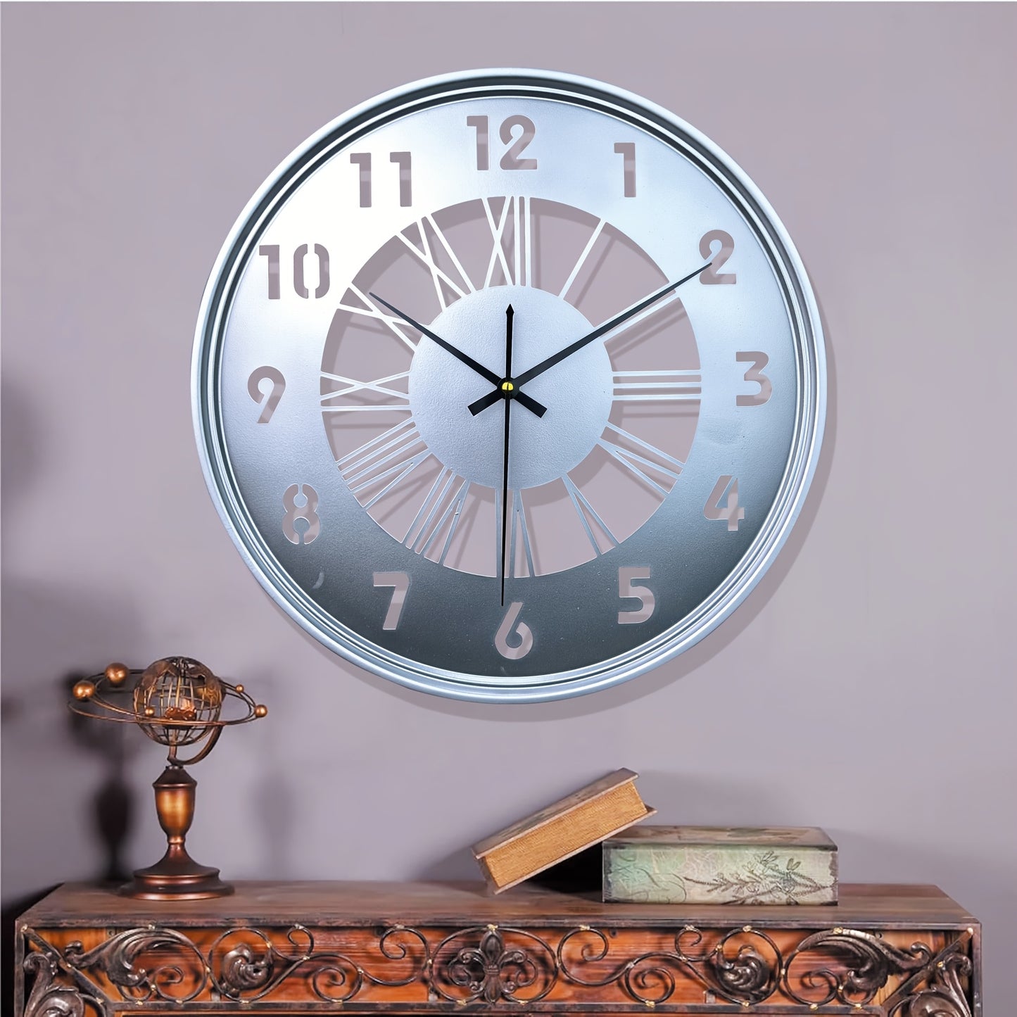 Ironvale Silent Round Iron Wall Clock