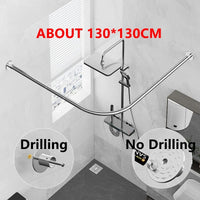 ARCFLEX – L Shaped Telescopic Shower Curtain Rod