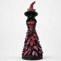 SPELLFERN – Leaf Witch Figurine for Mystical Halloween Charm