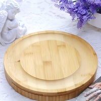 BAMCHEF – Bamboo Cheese Board Set with Drawer and Cutlery for Portable Serving and Entertaining