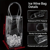 CHILLTOTE – Portable PVC Wine Cooler Bag for Elegant Beverage Carrying and Party Display