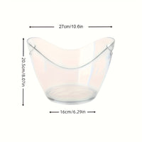 FROSTVAULT – Acrylic Ice Bucket for Stylish Beverage Cooling and Easy Party Serving
