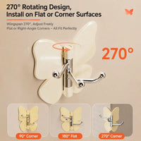 FLUTTERFIX – No-Drill Swivel Butterfly Hook for Easy Hanging