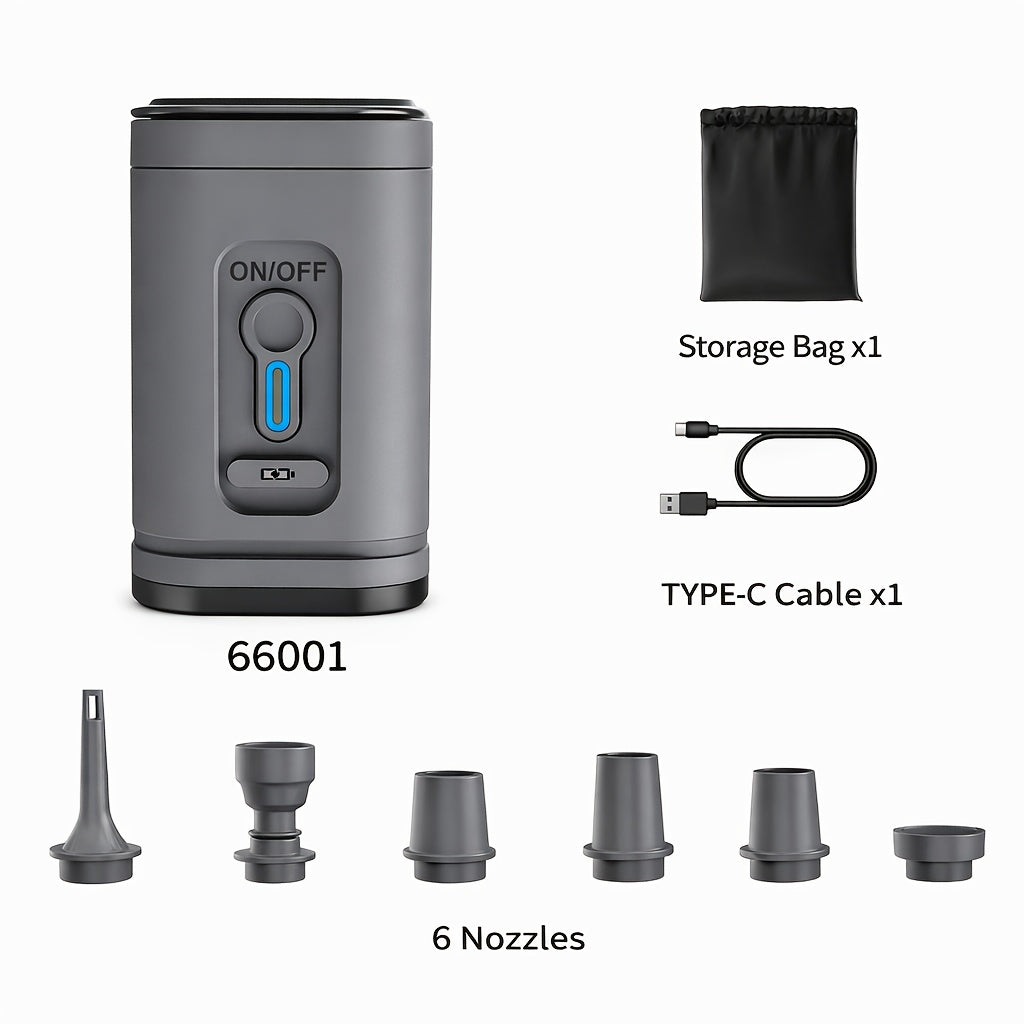 LUMIPUMP – Mini Rechargeable Air Pump with Built-In LED Illumination