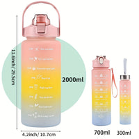 HYDRAGRAD – Gradient Water Bottle with Straw
