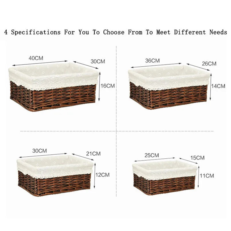 WILLOWCRAFT – Handmade Storage Basket Organizer