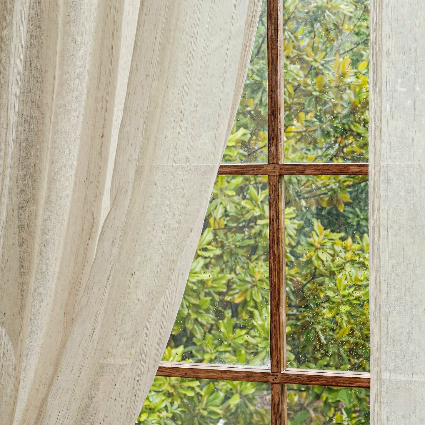 BAMVISTA – Faux Linen Outdoor Sheer Curtains for Privacy and Boho Patio Styling