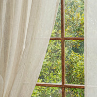 BAMVISTA – Faux Linen Outdoor Sheer Curtains for Privacy and Boho Patio Styling