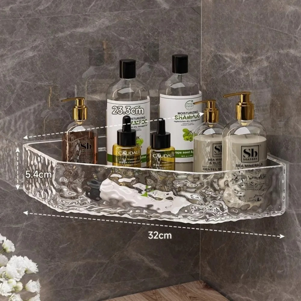GLACIERA – Corner Glacier Design Bathroom Shelf Organizer