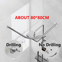 ARCFLEX – L Shaped Telescopic Shower Curtain Rod