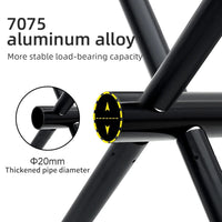 TREKSEAT – Sgabello da Campeggio Pieghevole in Alluminio Portatile