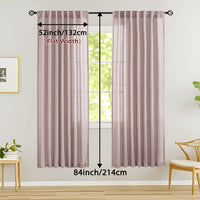 LINVIA – Flax Linen Sheer Curtains for Soft Light Filtering and Privacy Drapery