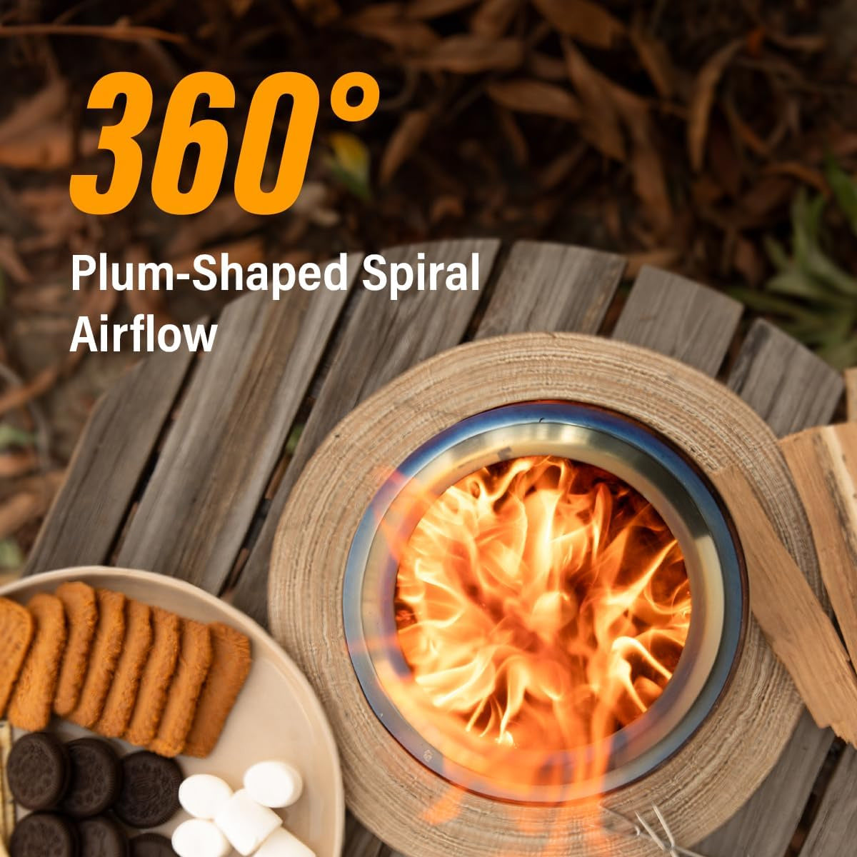 EMBERNEST – Portable Fire Bowl with Stand for Outdoor Warmth