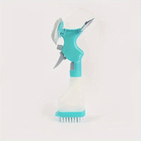 SPRAYLUX – 4-in-1 Glass Cleaning Brush with Spray, Scraper & Scrubbing Head