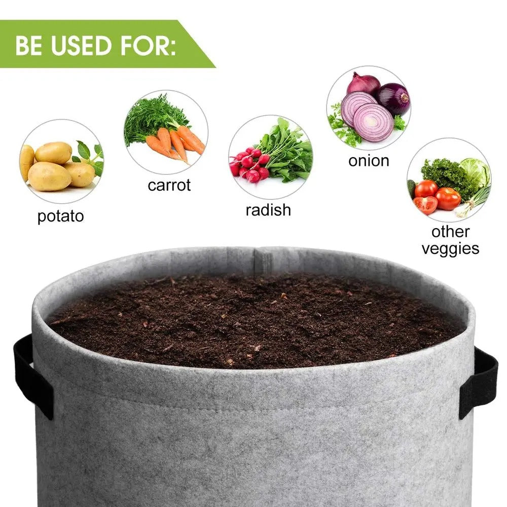 HARVESTROOT – Fabric Grow Bag Planter Set