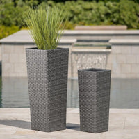 RATTANOVA – Outdoor Wicker Planter Set