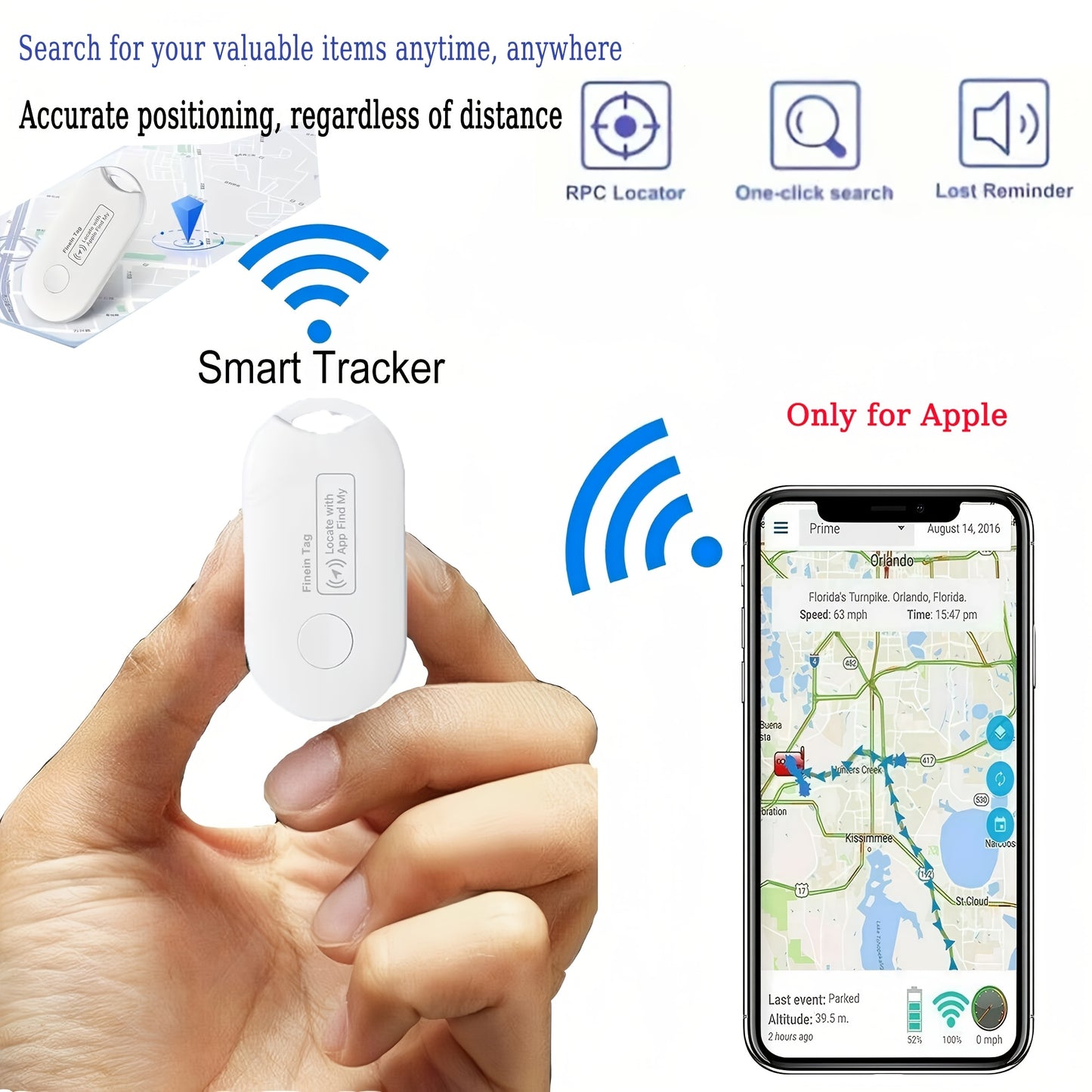 LOCATAG – Smart GPS Anti-Loss Tracker for Keys, Wallets & Essentials