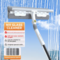 AQUASWIPE – 360° Rotating Glass Squeegee with Long Handle