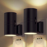 EVENINGLOW – Lampada da parete con spina e sensore giorno-notte per un'illuminazione delicata
