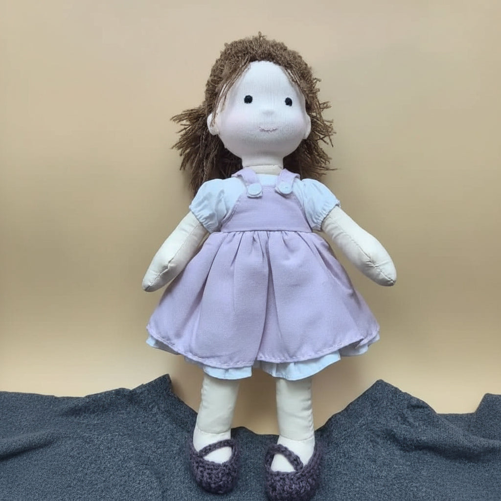 Amorella - Handmade Waldorf Doll with Accessories for Imaginative Play 0