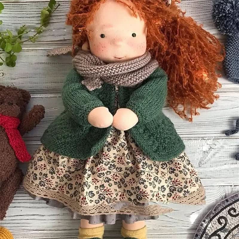 Amorella - Handmade Waldorf Doll with Accessories for Imaginative Play 11
