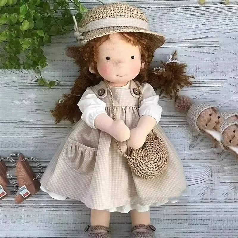 Amorella - Handmade Waldorf Doll with Accessories for Imaginative Play 4