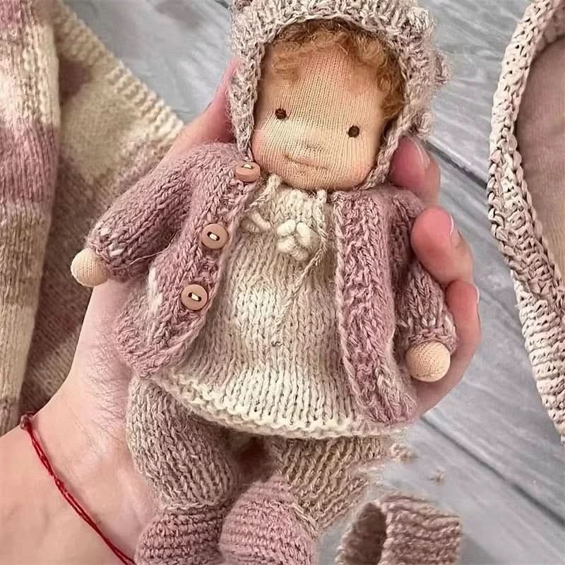 Amorella - Handmade Waldorf Doll with Accessories for Imaginative Play 5