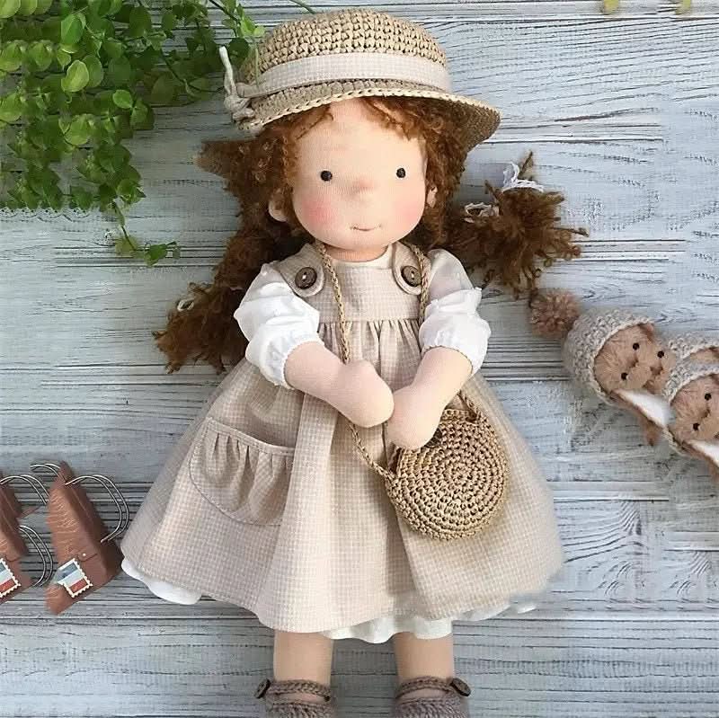 Amorella - Handmade Waldorf Doll with Accessories for Imaginative Play 8