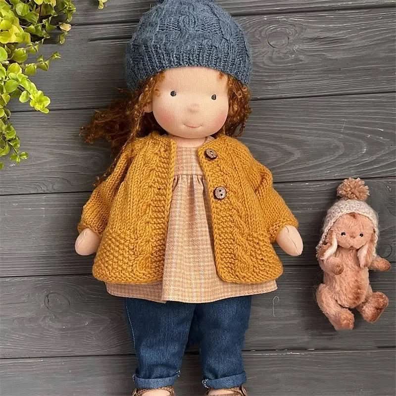 Amorella - Handmade Waldorf Doll with Accessories for Imaginative Play 9