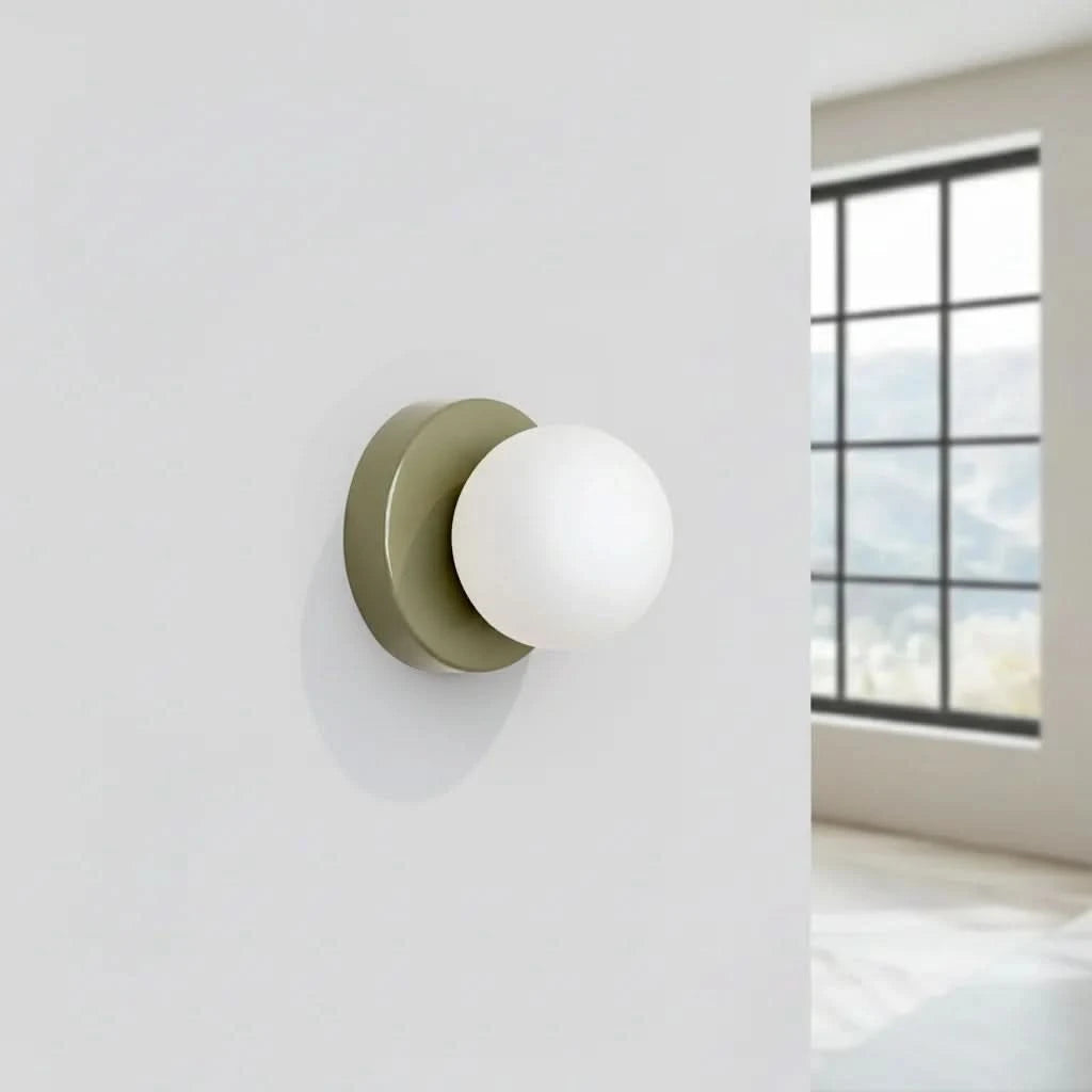 LUNARIS – LED Ball Wall Sconce for Serene Interior Glow
