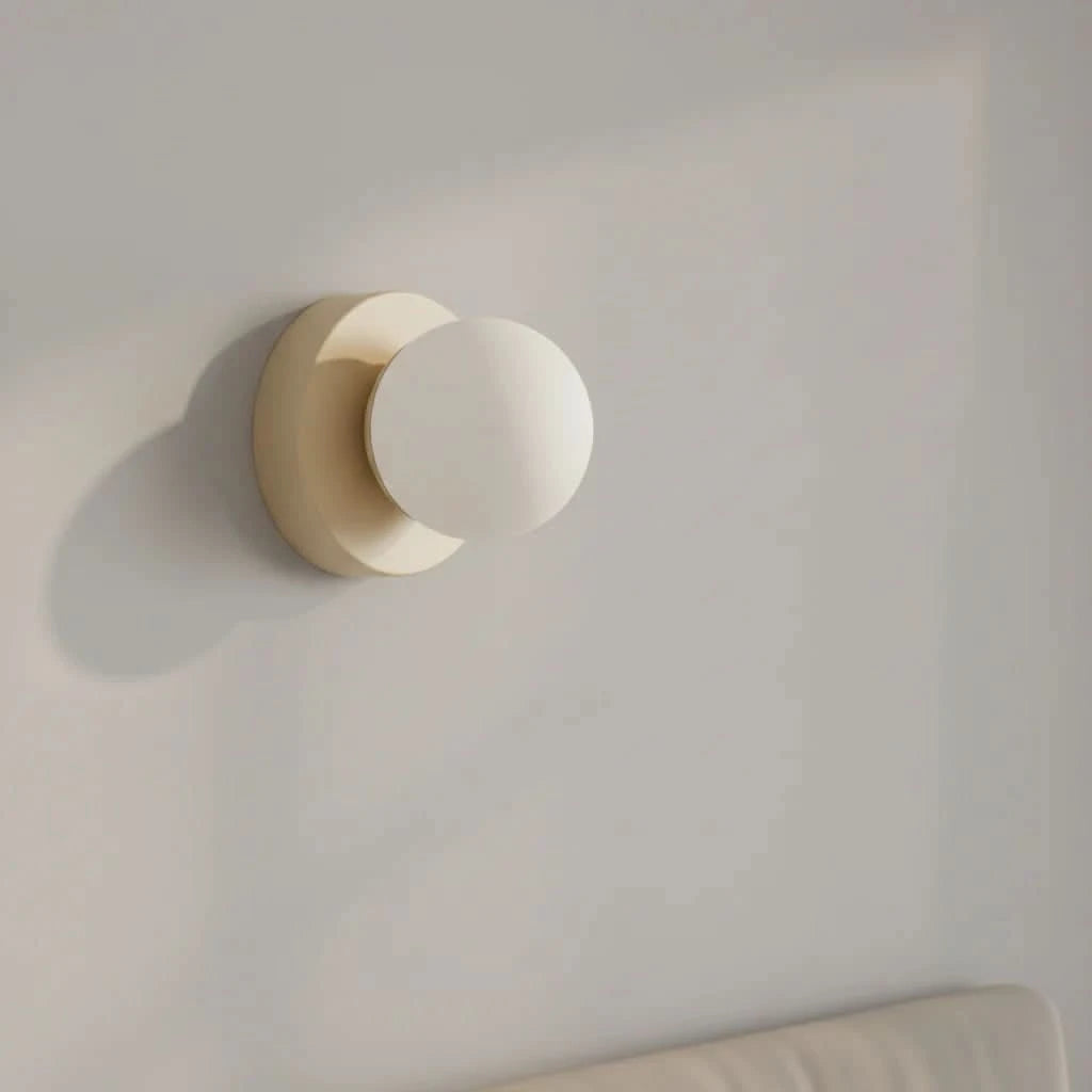 LUNARIS – LED Ball Wall Sconce for Serene Interior Glow