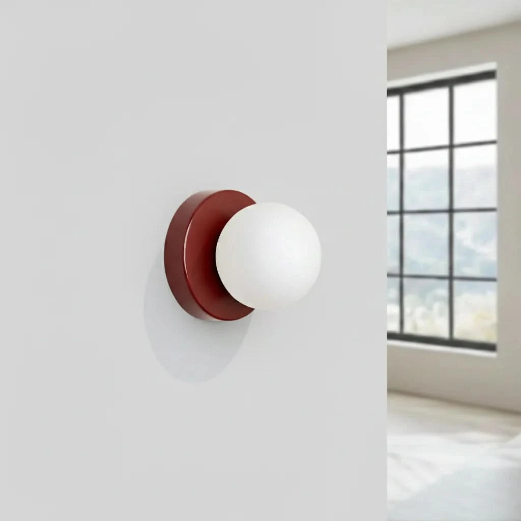 LUNARIS – LED Ball Wall Sconce for Serene Interior Glow