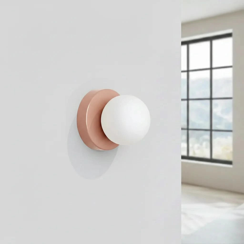 LUNARIS – LED Ball Wall Sconce for Serene Interior Glow
