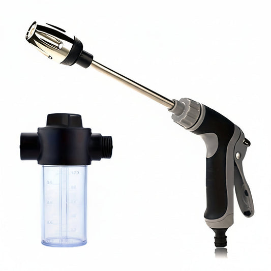 AquaBlast - High Pressure Garden Hose Nozzle Sprayer with Foam Cannon & Ergonomic Handle 0