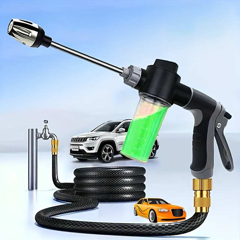 AquaBlast - High Pressure Garden Hose Nozzle Sprayer with Foam Cannon & Ergonomic Handle 1