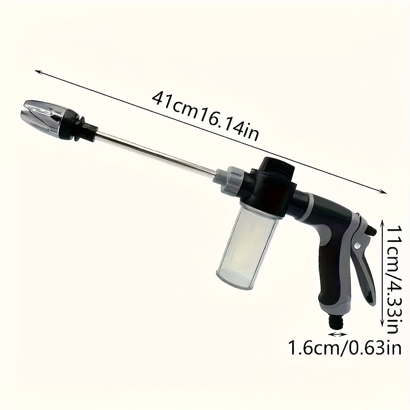 AquaBlast - High Pressure Garden Hose Nozzle Sprayer with Foam Cannon & Ergonomic Handle 7