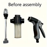 AquaBlast - High Pressure Garden Hose Nozzle Sprayer with Foam Cannon & Ergonomic Handle 8