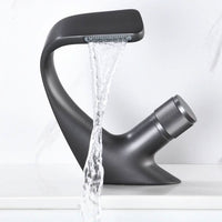 AquaCascade - Modern Brass Basin Mixer with Waterfall Spout for Bathrooms 8