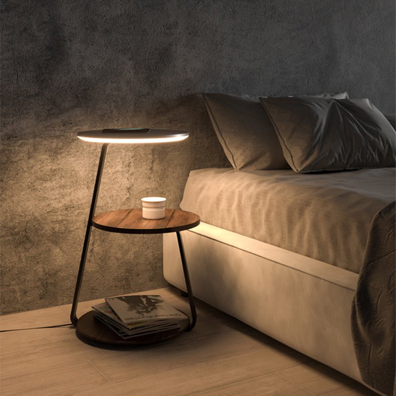 Articture Modern Side Table with Wireless Charger and Ambient Lighting 0