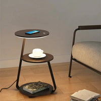 Articture Modern Side Table with Wireless Charger and Ambient Lighting 10