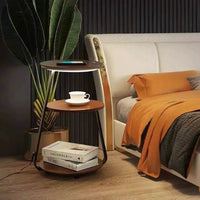Articture Modern Side Table with Wireless Charger and Ambient Lighting 5