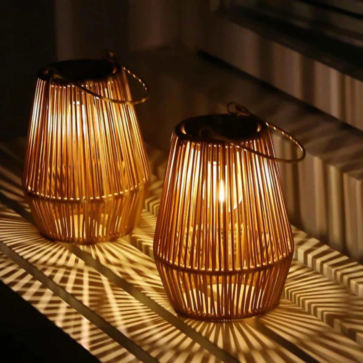 ArtisanGlow - Handmade Solar Outdoor Lantern with Waterproof Design 1