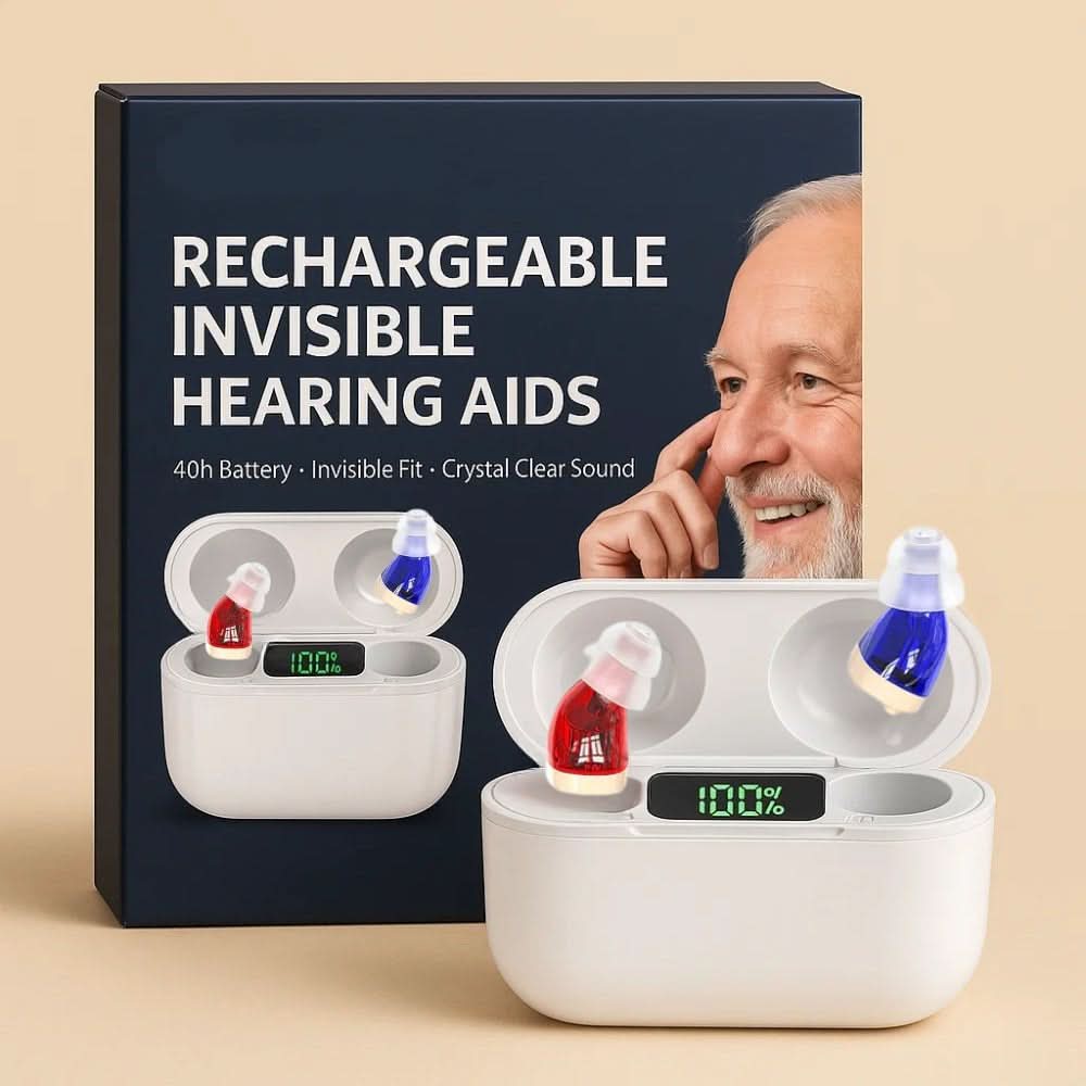 Auraclar - Invisible In-Ear Hearing Aids with Rechargeable Battery & Crystal Clear Sound - Best OTC Hearing Aids for Daily Use 1