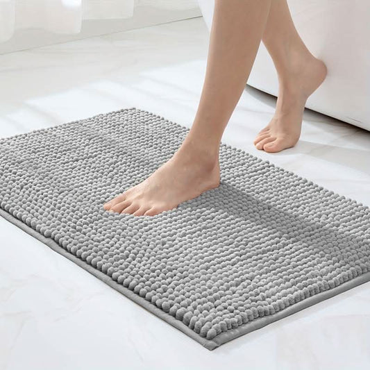 BATHHAVEN - Soft Chenille Non-Skid Bath Rug for Ultimate Comfort 0