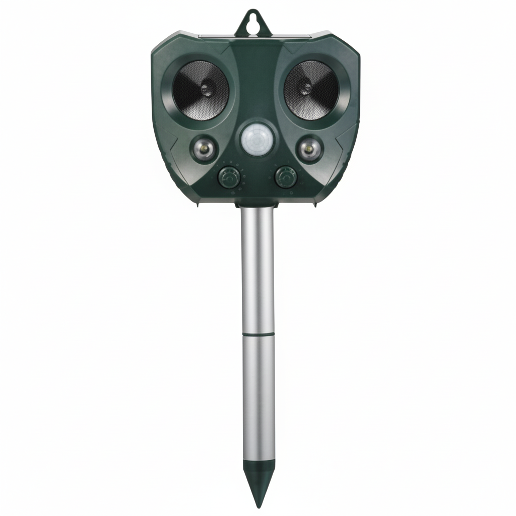 BIRDSTOP - Solar-Powered Ultrasonic Garden Pest Repeller Device 0
