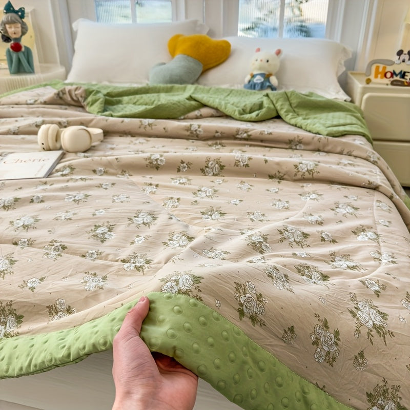 BLOOMCOOL - Lightweight Floral Summer Quilt for Breathable Comfort 8