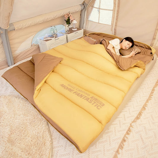 BSWOLF - Double Sleeping Bag for Two - Lightweight, Portable, Four Seasons 0