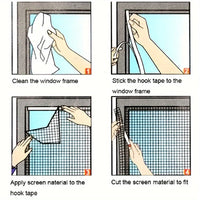 BUGMESH – Self-Adhesive Mosquito Window Net Kit 5