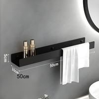 TIDYRAIL – Wall-Mounted Bathroom Shelf with Towel Rail for Everyday Organization